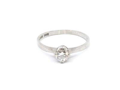 Ring Vitguld med diamant