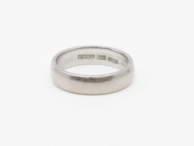 Ring slät Vitguld