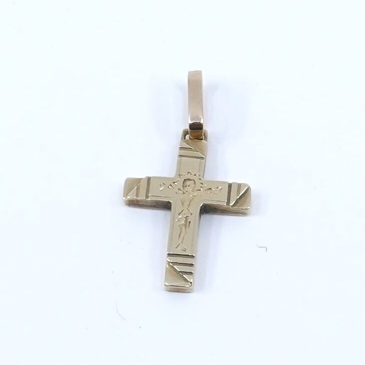Hänge Krucifix Guld 18K 2g Bredd 15mm Höjd 28mm