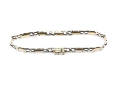Armband tvåfärgad Guld