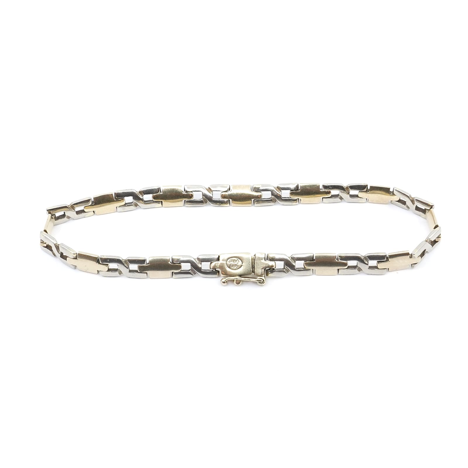 Armband tvåfärgad Guld