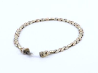 Armband trefärgat guld