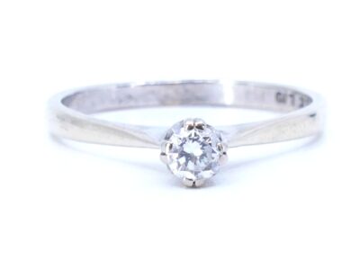 Ring Vitguld 18K