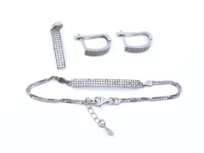 Smyckesset Silver med stenar