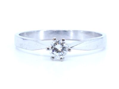 Ring Vitguld 18K