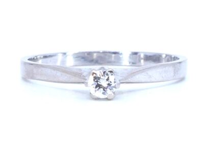 Ring Vitguld 18K