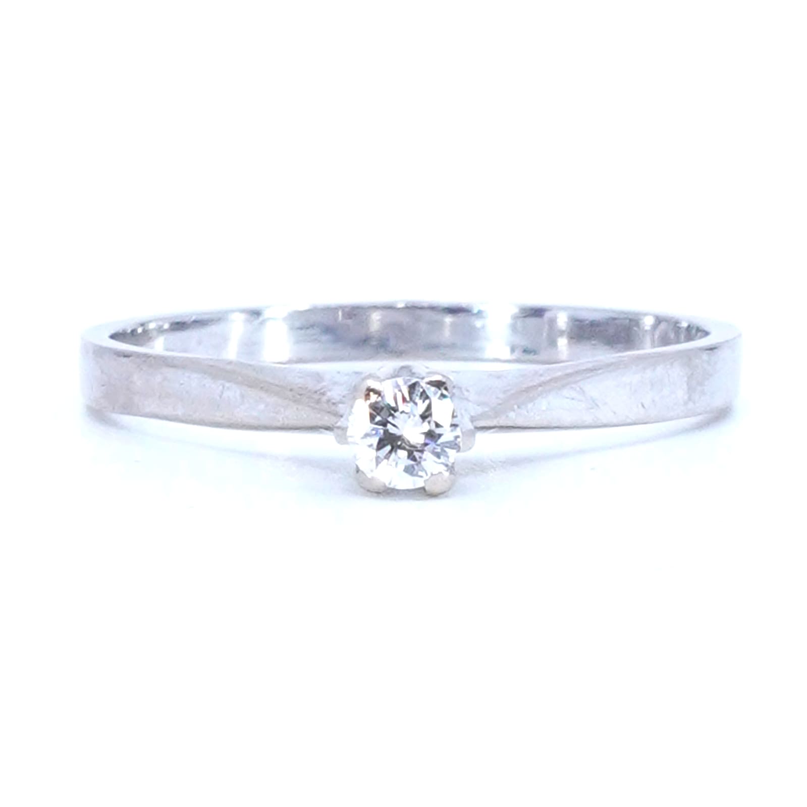 Ring Vitguld 18K