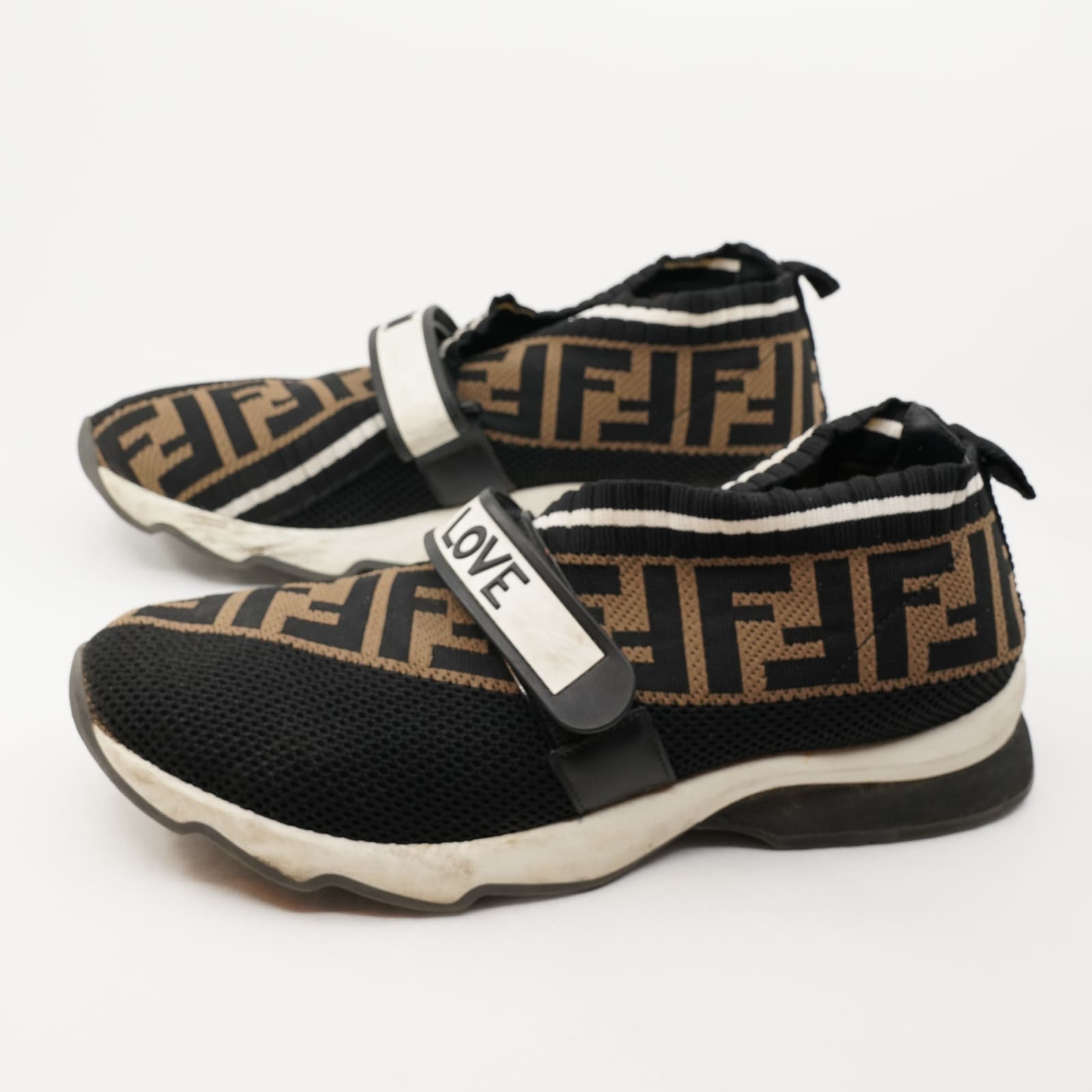 Fendi Noro Bianco Sneakers ett par