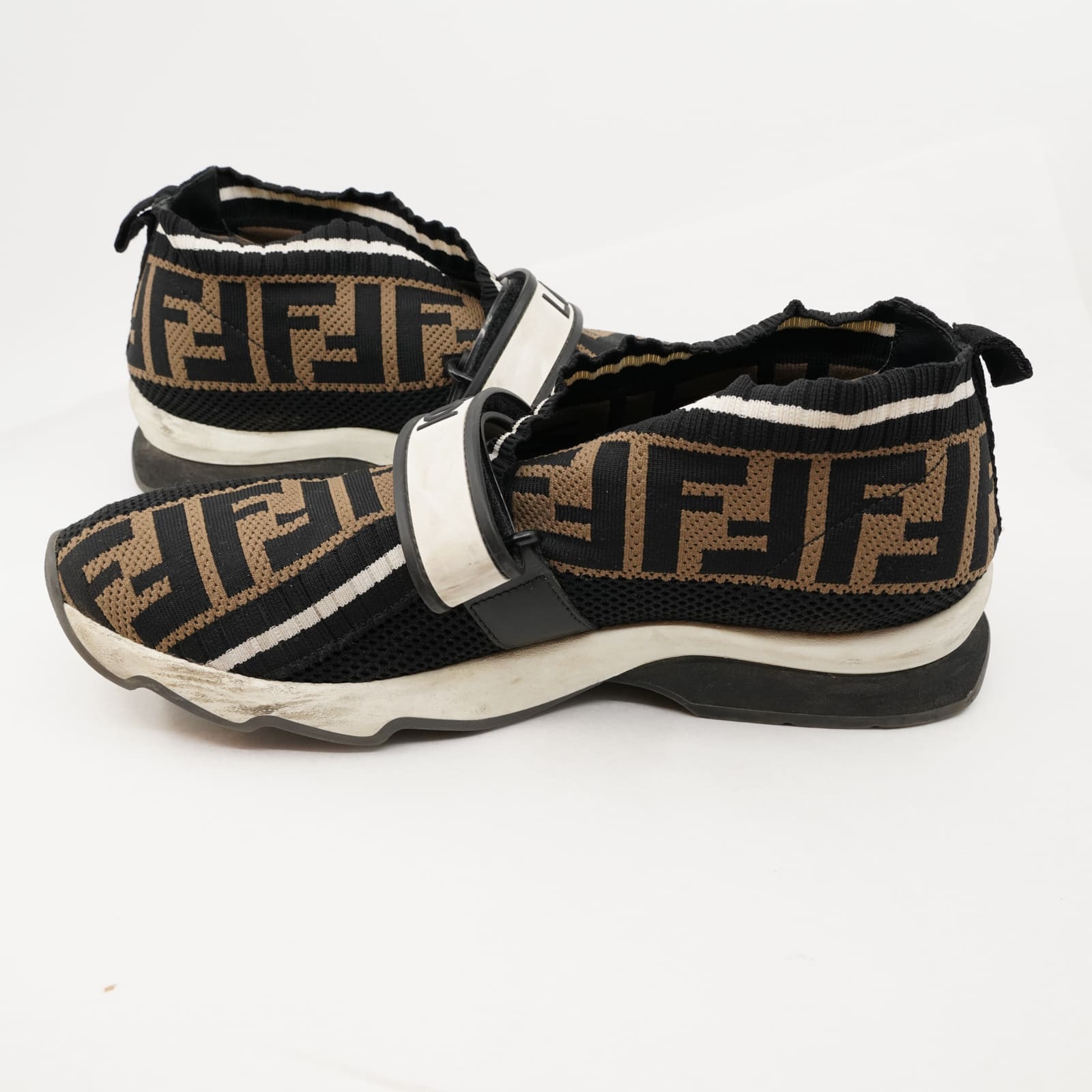 Fendi Noro Bianco Sneakers ett par