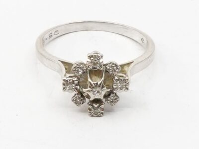 Ring Vitguld 18K