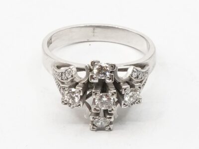 Ring Vitguld 18K