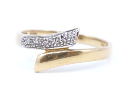 Ring Guld 18K med diamanter 4xca0,005ct