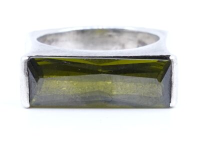 Ring Silver S925 med sten Ø17,25 10,6g