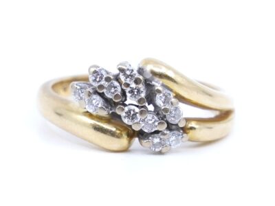Ring Guld 18K med diamanter totalt 0,36ct enligt gravyr