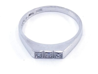 Ring vitguld 18K 2,1g Ø16.50 med diamanter