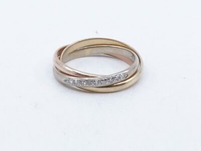 Ring Guld trefärgad