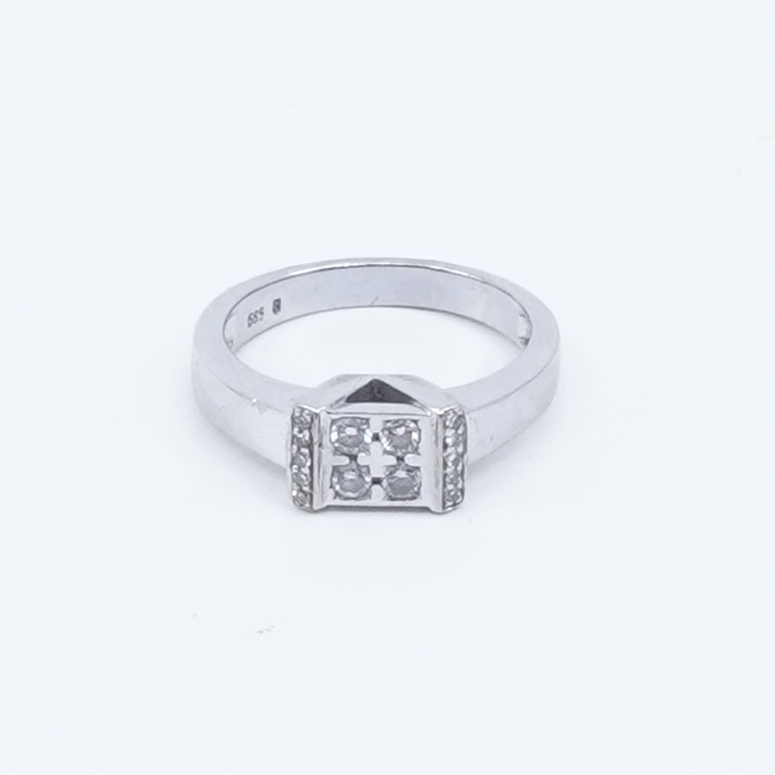 Ring vitguld 14K