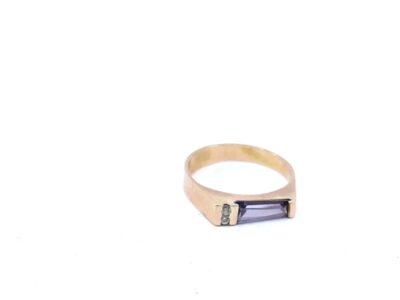 Ring Guld 18K 3g Ø16½, med stenar