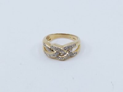 Ring Guld 18K Ø17¾ med diamanter 23xca0,005ct
