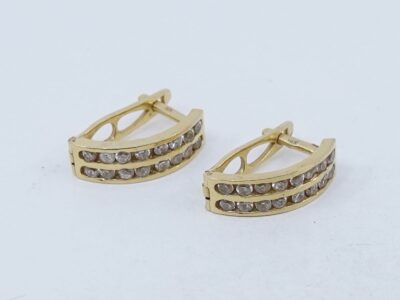 Örhängen Guld 18K 7,6g, höjd 20mm