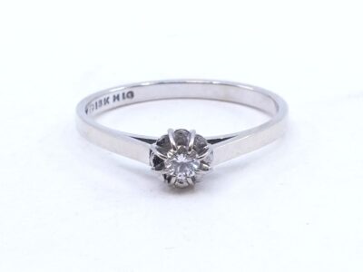 Ring Vitguld 18K