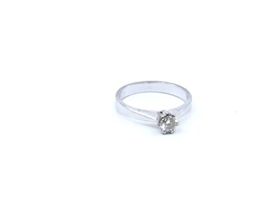 Ring Guld 18K 3,4g Ø16,5 med diamant