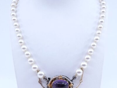 Pärlcollier med odlade
