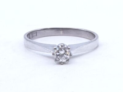 Ring Vitguld 18K