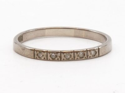 Ring Vitguld 18K