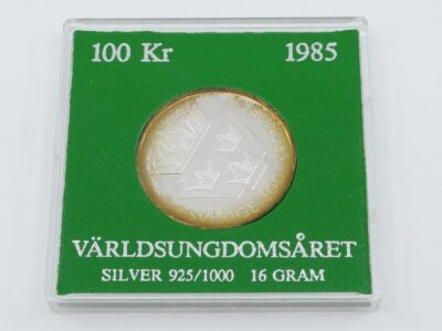 Mynt Silver "Världsungdomsåret 1985"