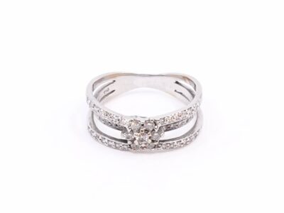 Ring Vitguld 18K