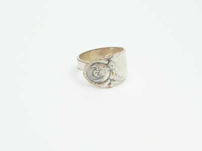 Ring, silverpläterad oädel