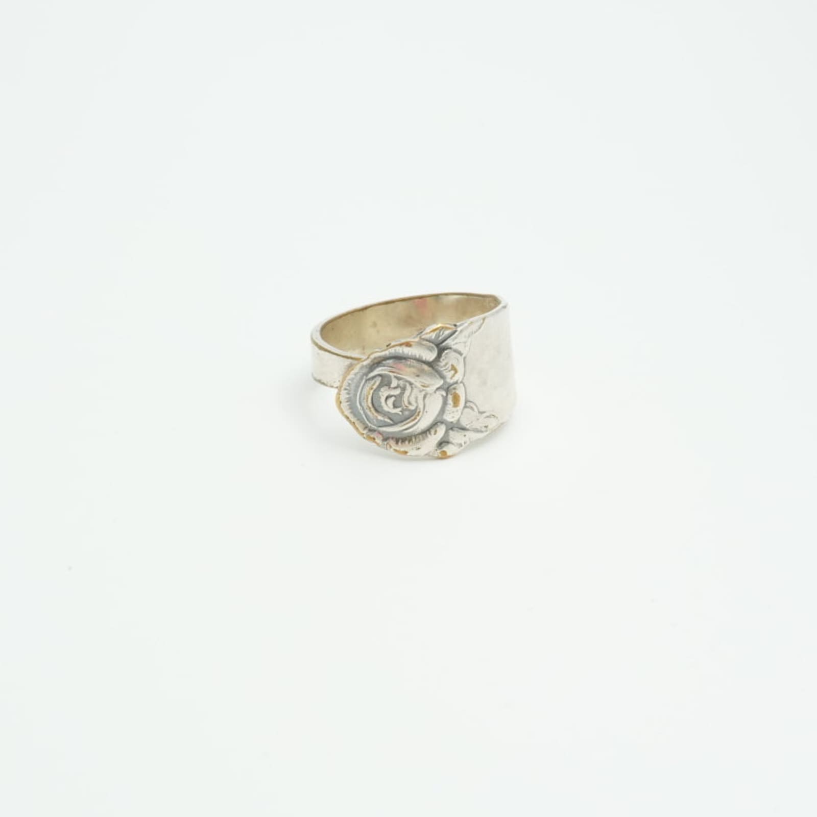 Ring, silverpläterad oädel