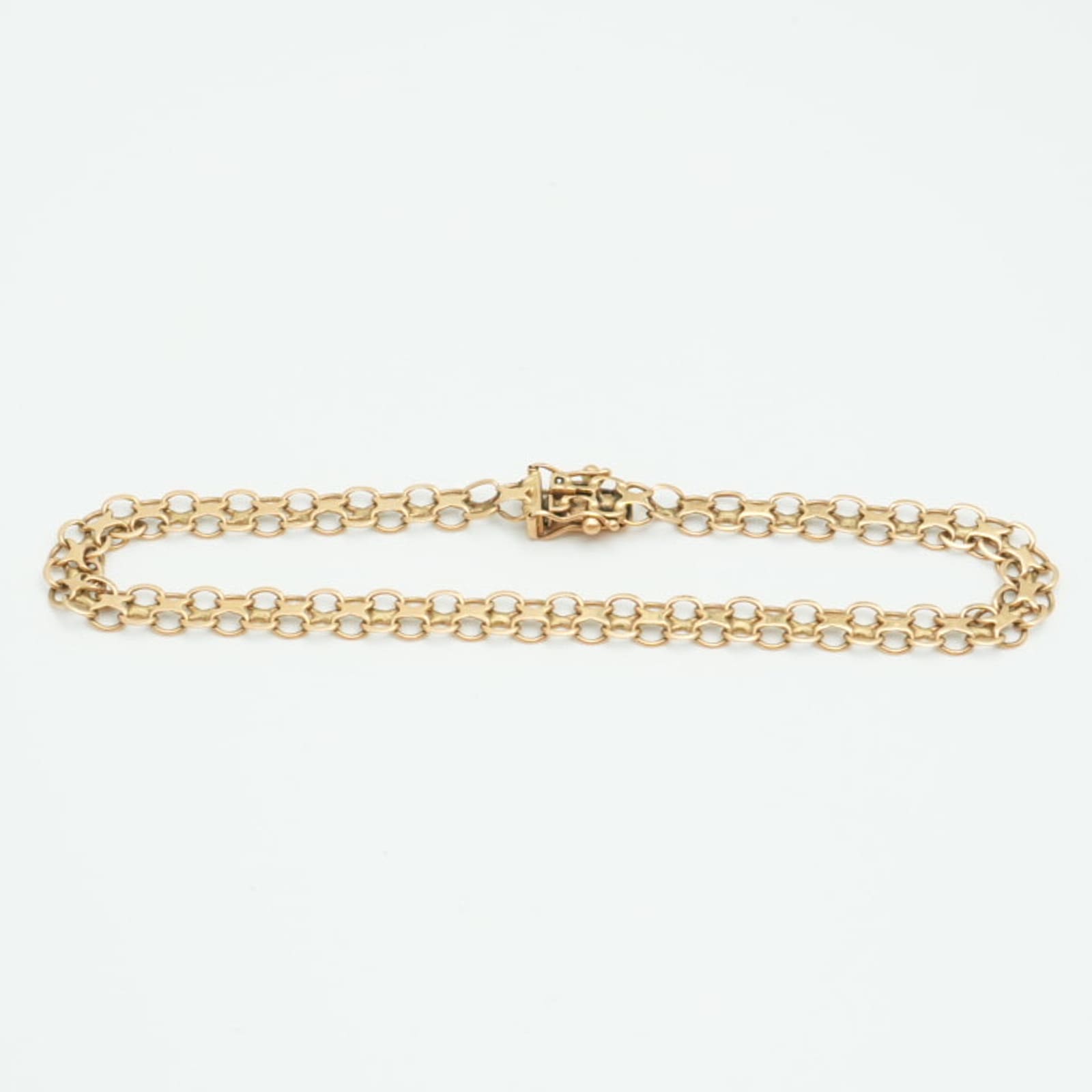 Armband X-länk 18K 6,20g Längd 20cm Bredd 6mm med kistlås