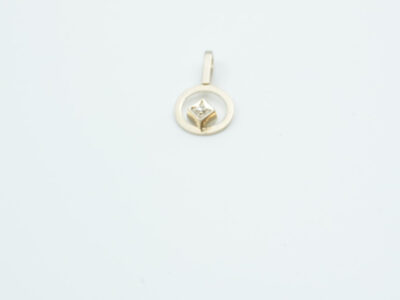 Hänge Vitguld 18K 0,8g med diamant