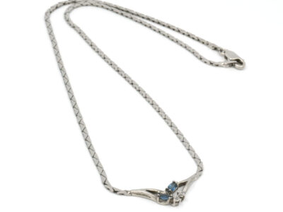 Collier Silver S925 med stenar