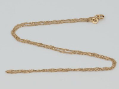 Halskedja singapore Guld 18K 2,1g, 43cm