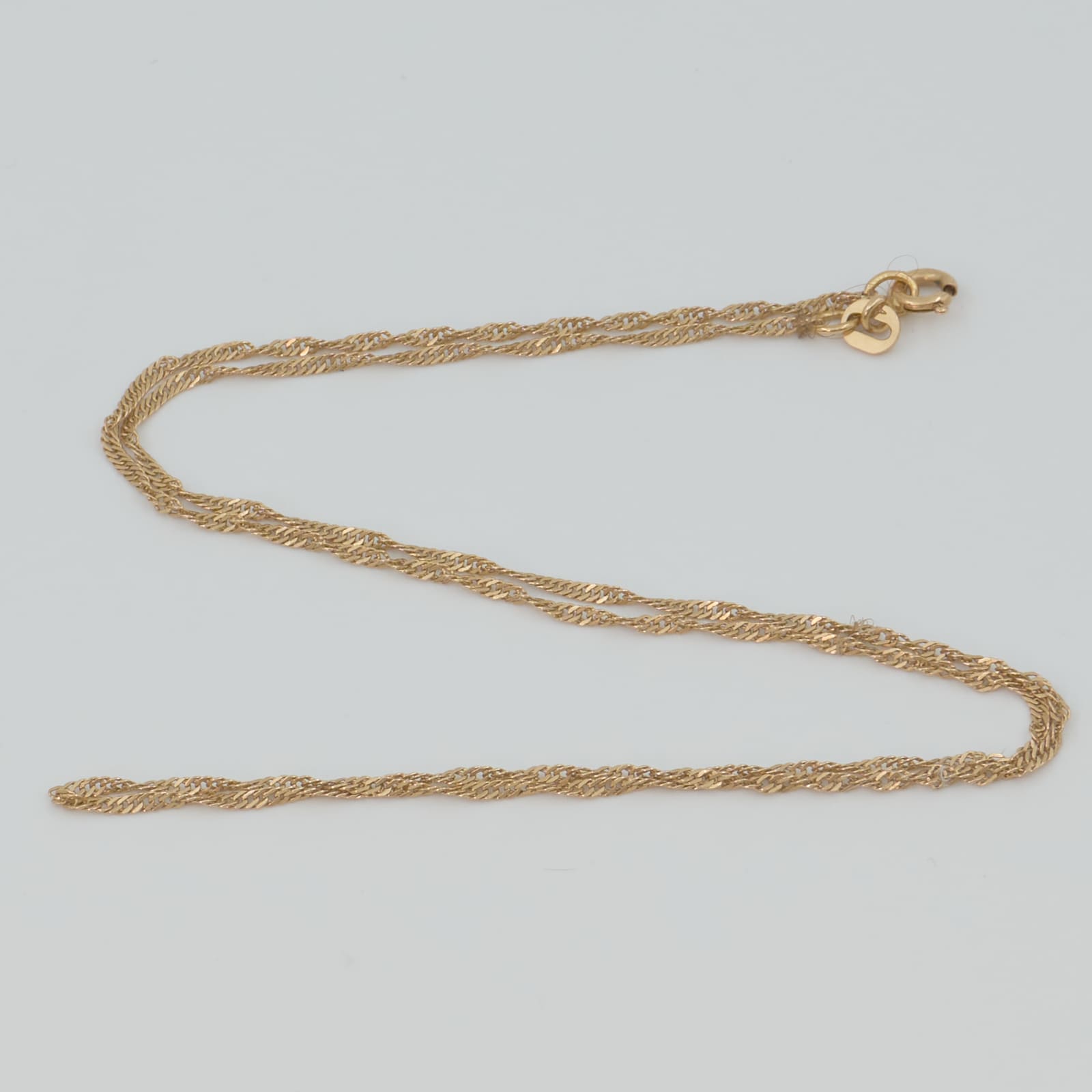 Halskedja singapore Guld 18K 2,1g, 43cm