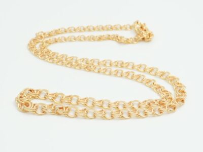 Halskedja doserad Bismarck Guld 18K 14,1g Längd 45cm Bredd 4-6mm