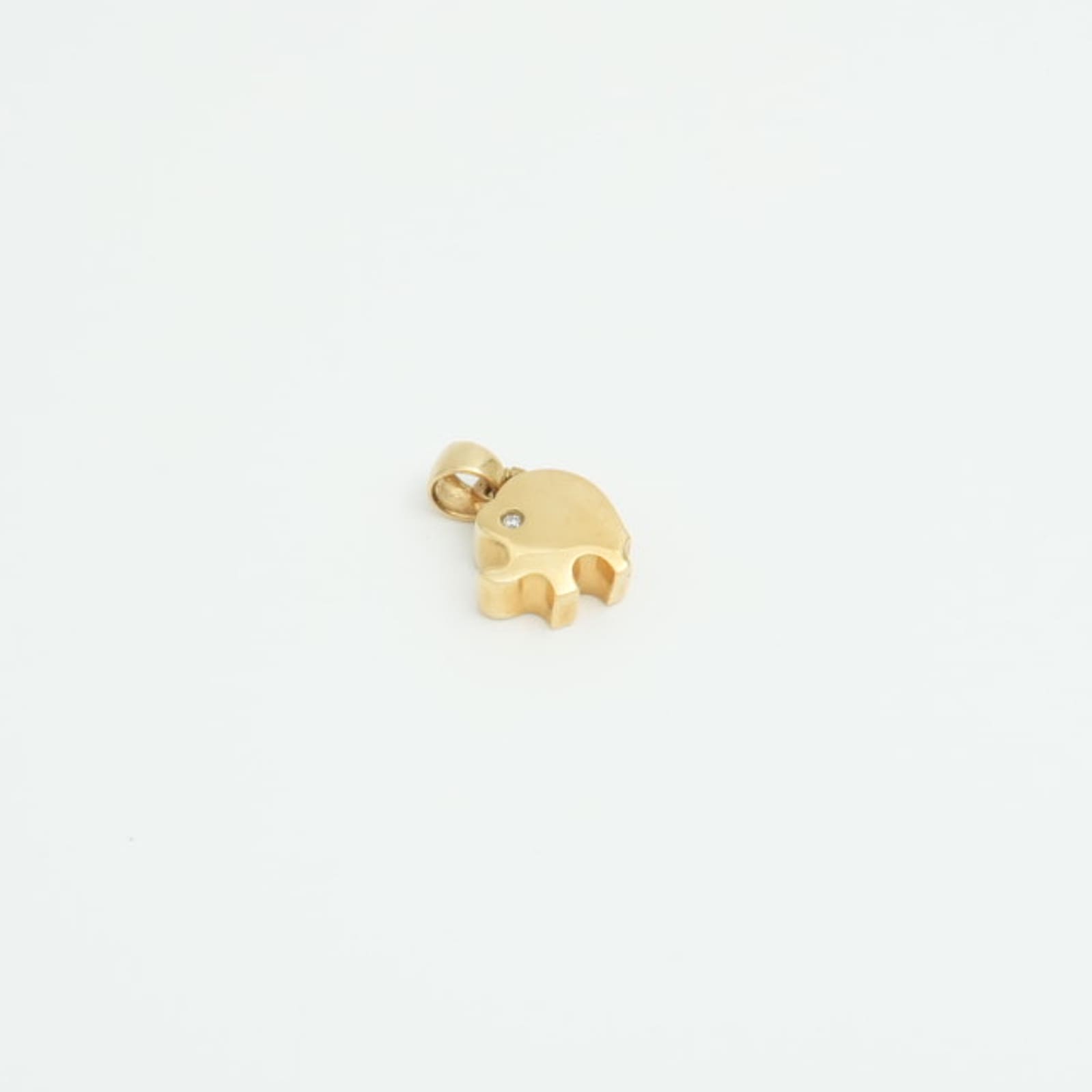Hänge Elefant Guld 18K 4,6g med diamant