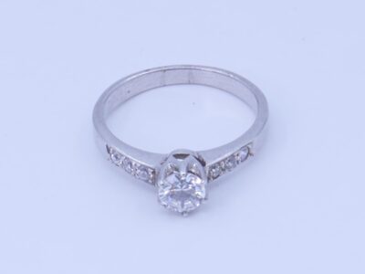 Ring Silver med stenar S925 3,4g Ø18 3/4