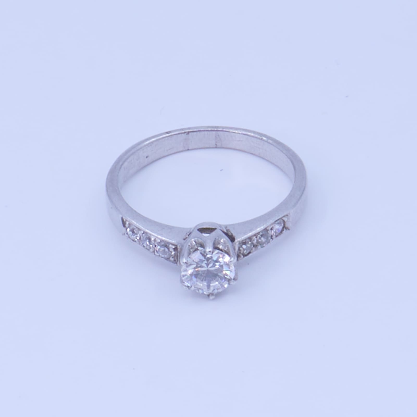 Ring Silver med stenar S925 3,4g Ø18 3/4