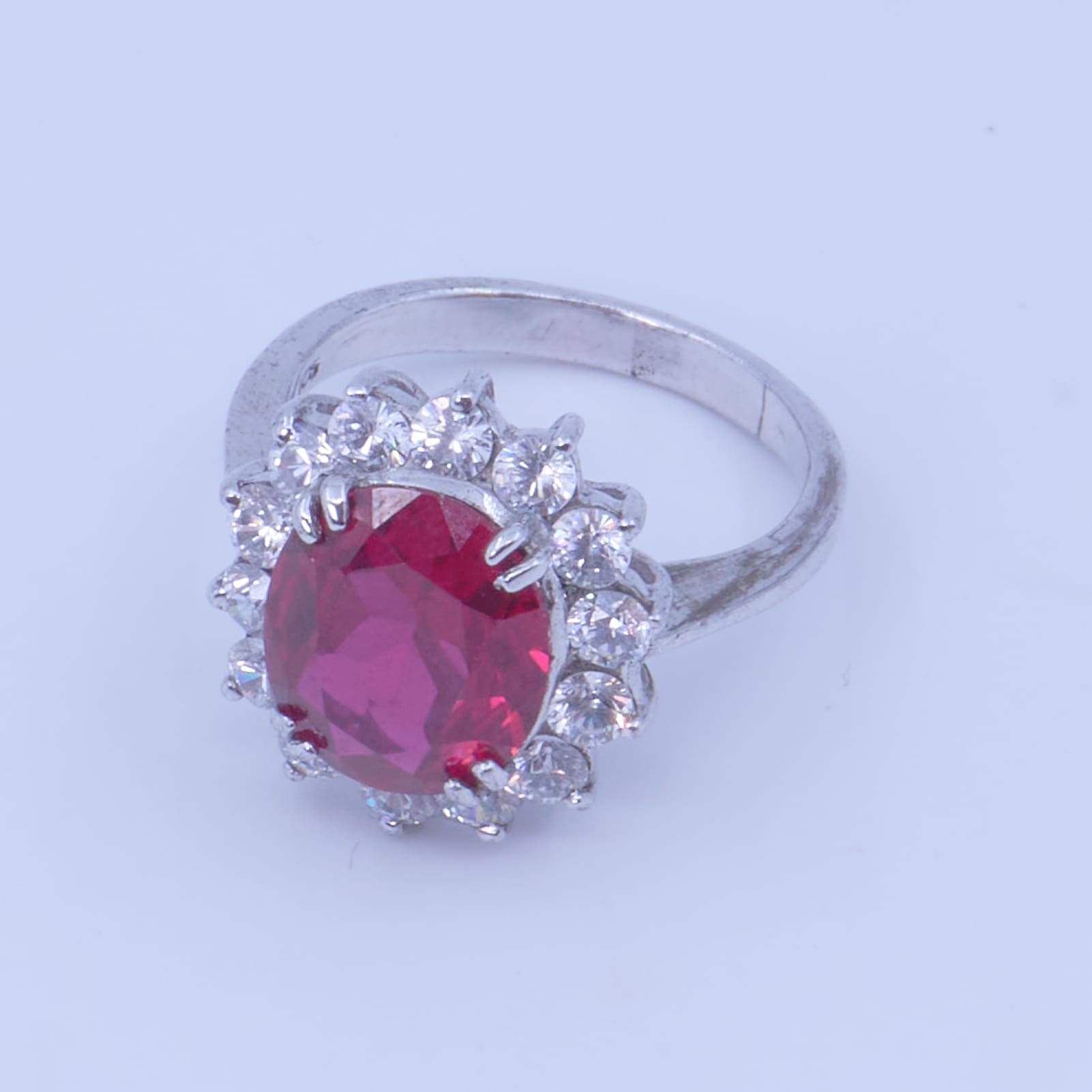 Ring Silver med stenar S925 6,2g Ø18,5