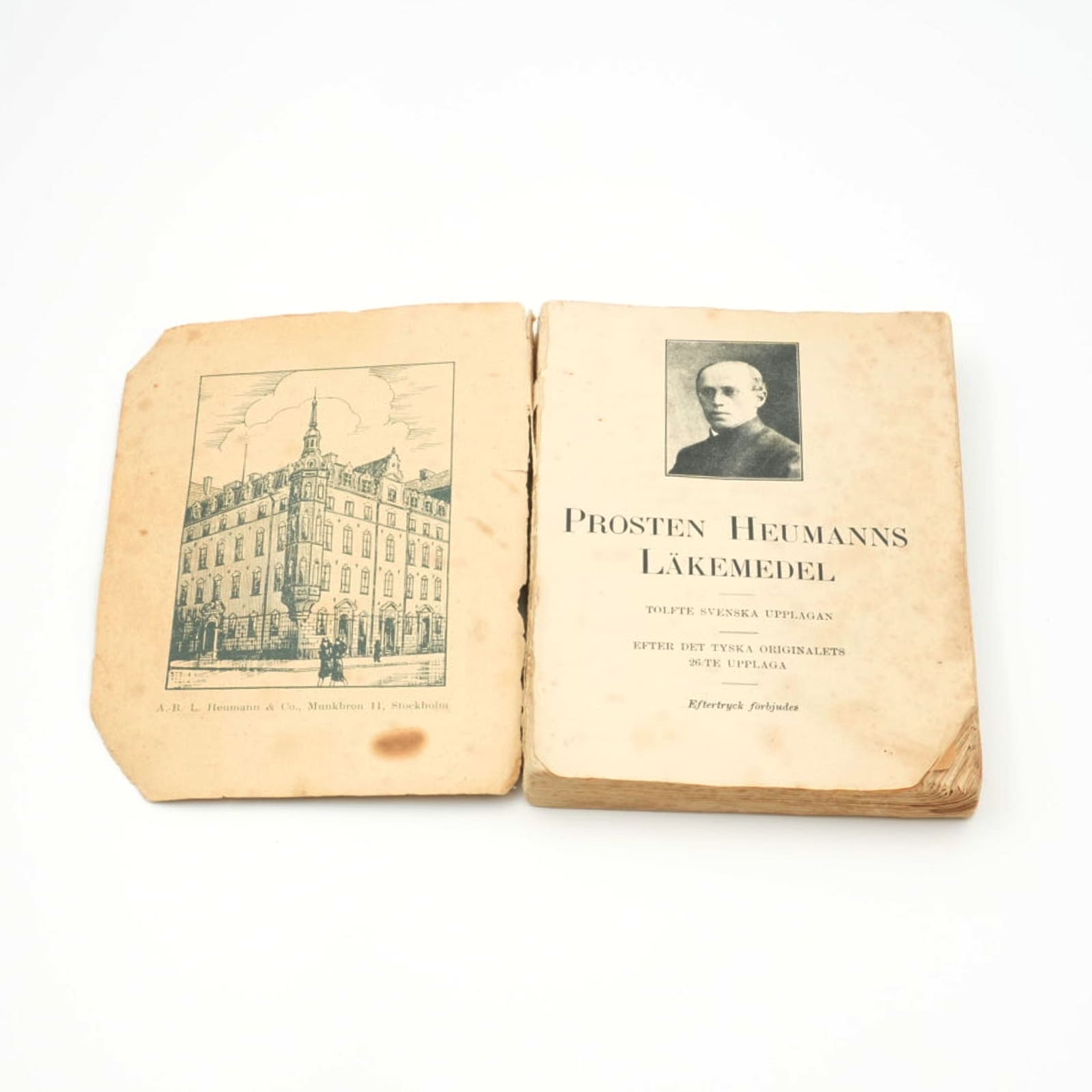Läkemedels/ Sjukdomstillstånds bok från 1933