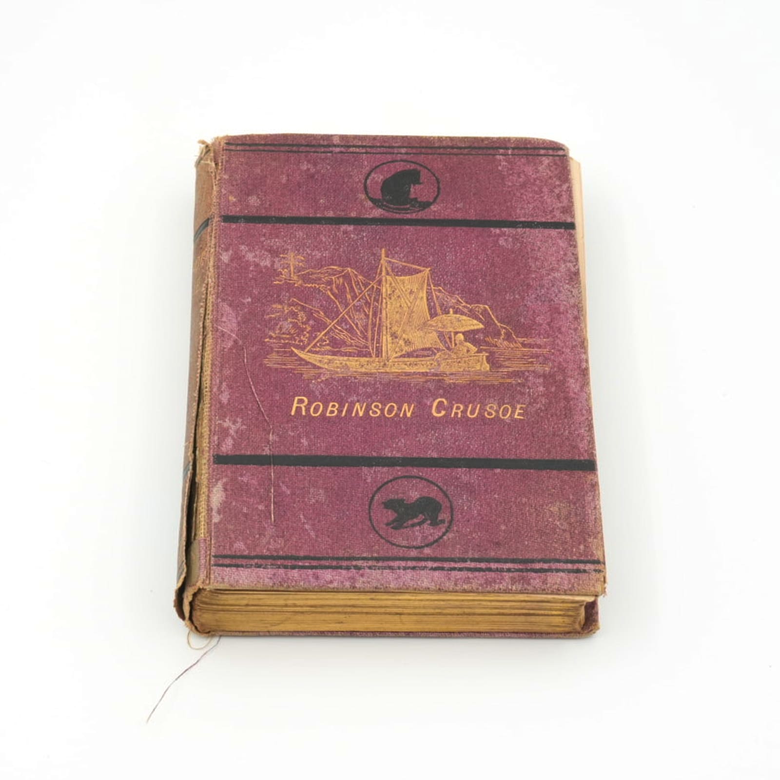 Robinson Crusoe Bok från 1872