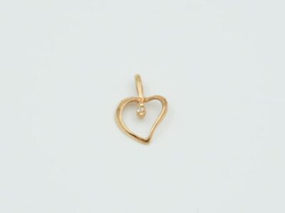 Hänge med diamant 18K 0,24g