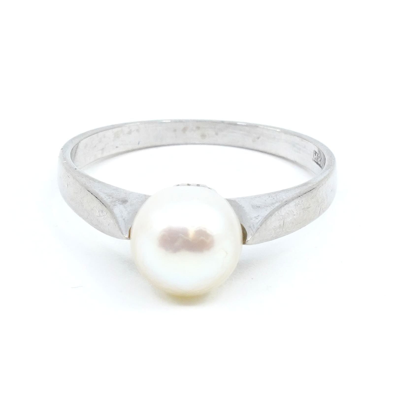 Ring Vitguld 18K