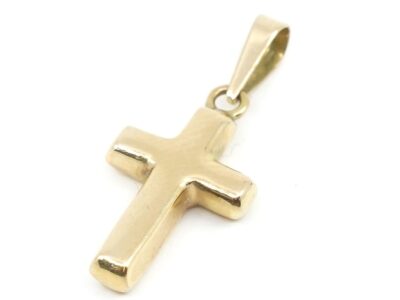 Hänge Kors Guld 18K B 10mm H 22mm