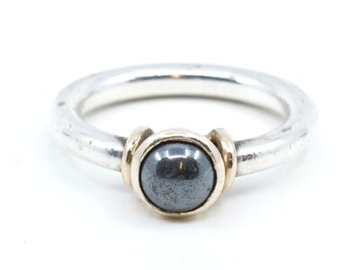 Ring Silver med gulddetalj 14K/S830 Ø17,50