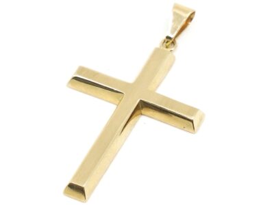 Hänge Kors Guld 18K 3,7g B 9mm H 34mm